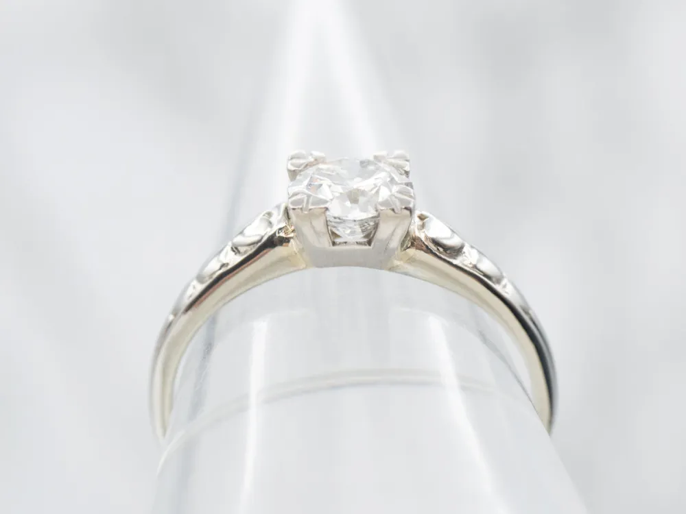 Sweetheart European Cut Diamond Engagement Ring met CE-Keurmerk