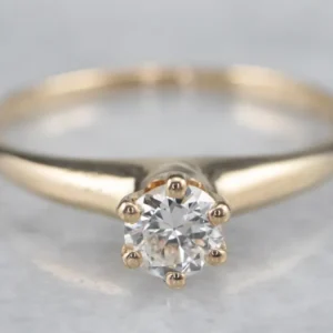Timeproof Diamond Solitaire Engagement Ring