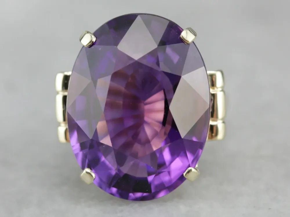 Vintage Amethyst Cocktail Ring