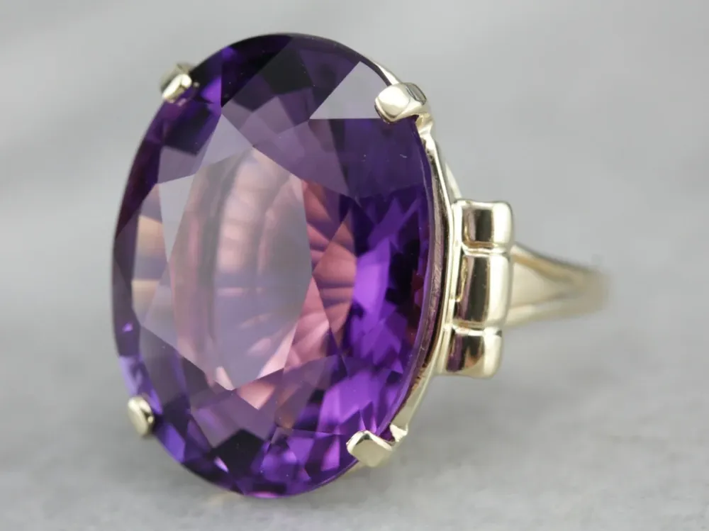 Vintage Amethyst Cocktail Ring