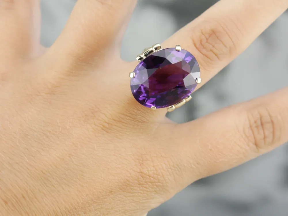 Vintage Amethyst Cocktail Ring