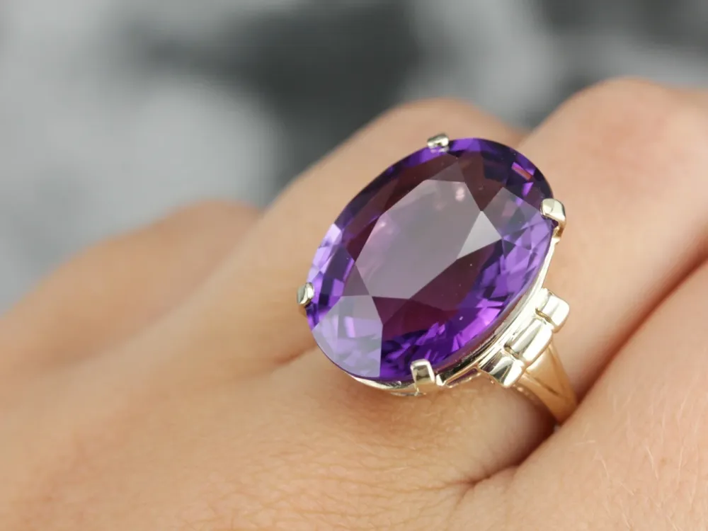 Vintage Amethyst Cocktail Ring