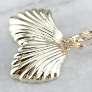 Vintage Yellow Gold Drop Earrings