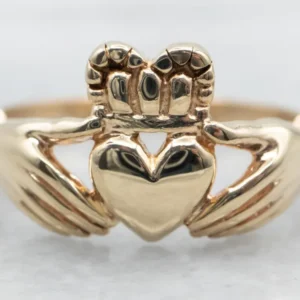 Yellow Gold Claddagh Ring