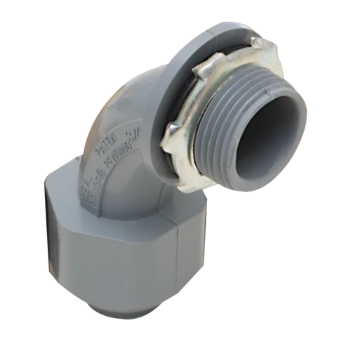 1/2 . Non-Metallic Liquid Tight 90° Connector BSPP Draad | Drukbestendig