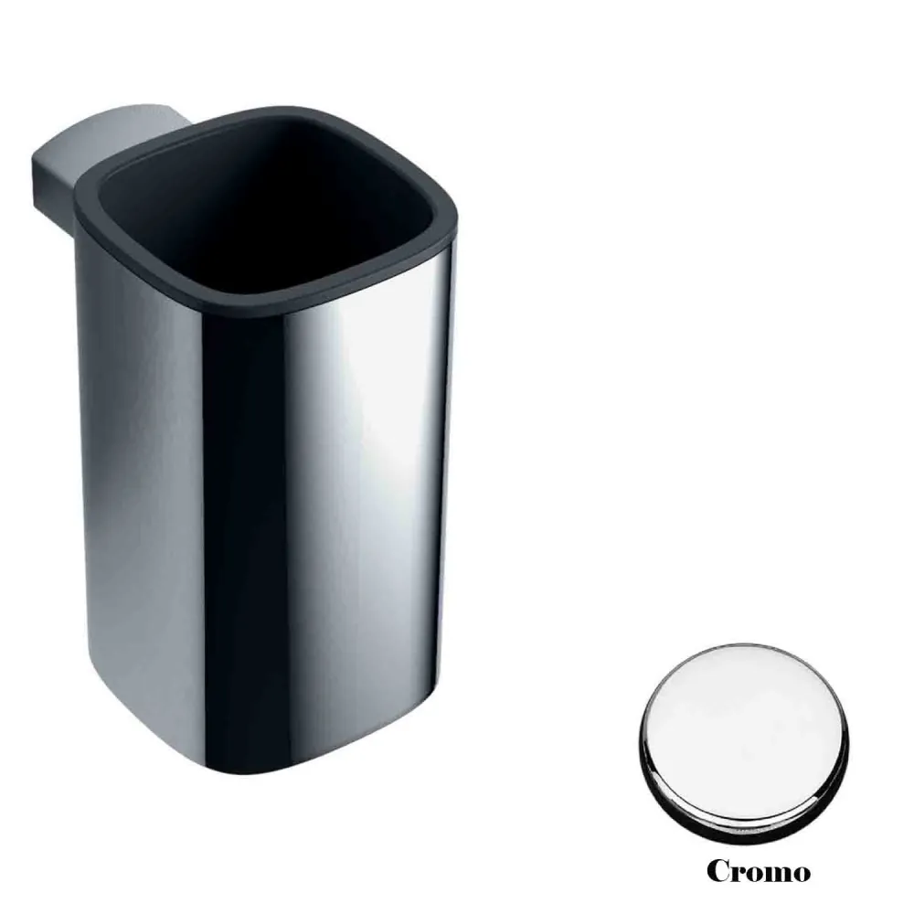 Chrome-plated geel koper cup holder Trenta collection Colombo Design