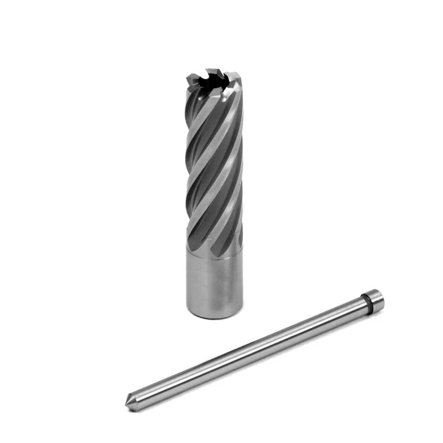 EVOLUTION 21/32" Width X 2" Depth Annular HSS Cutter w/ 3/4" Weldon Shank & Pilot Pin Included