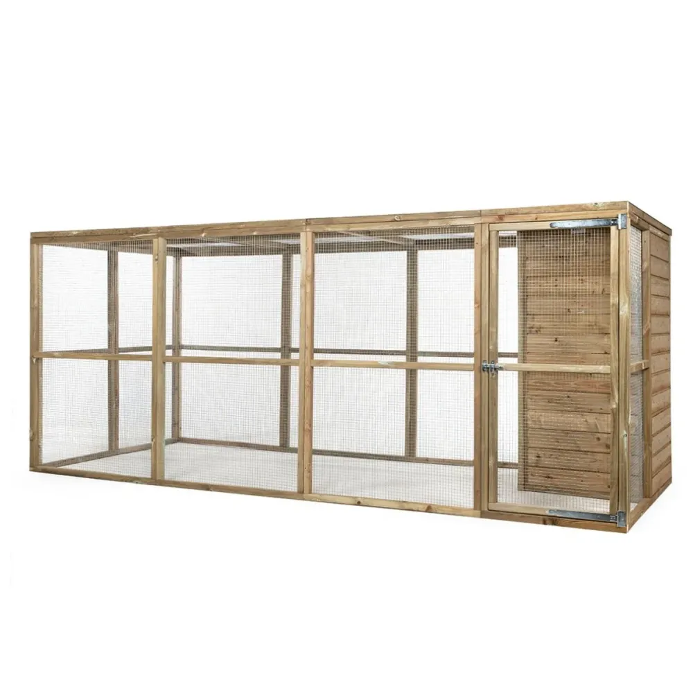 Kippenren Iris 448 x 179 x 183 cm - Geïmpregneerd hout