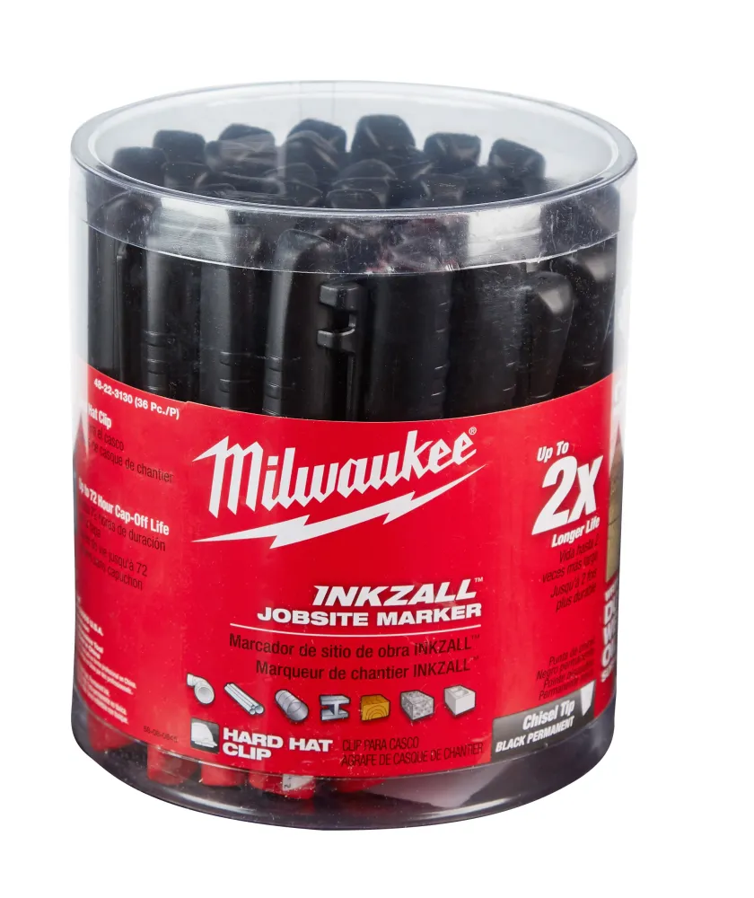 Milwaukee Tools INKZALL Zwart Chisel Mrkrs 48-22-3130