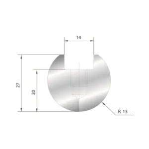 Part No. 1038 @ 835mm Round Element Holder