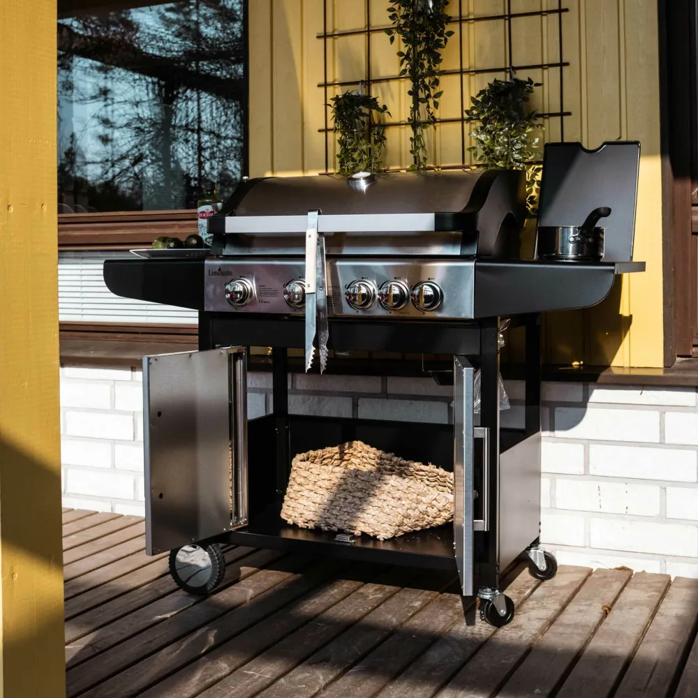 Limousin Gas Grill Royal 4+1 Roestvast Eenvoudig te Verwerken