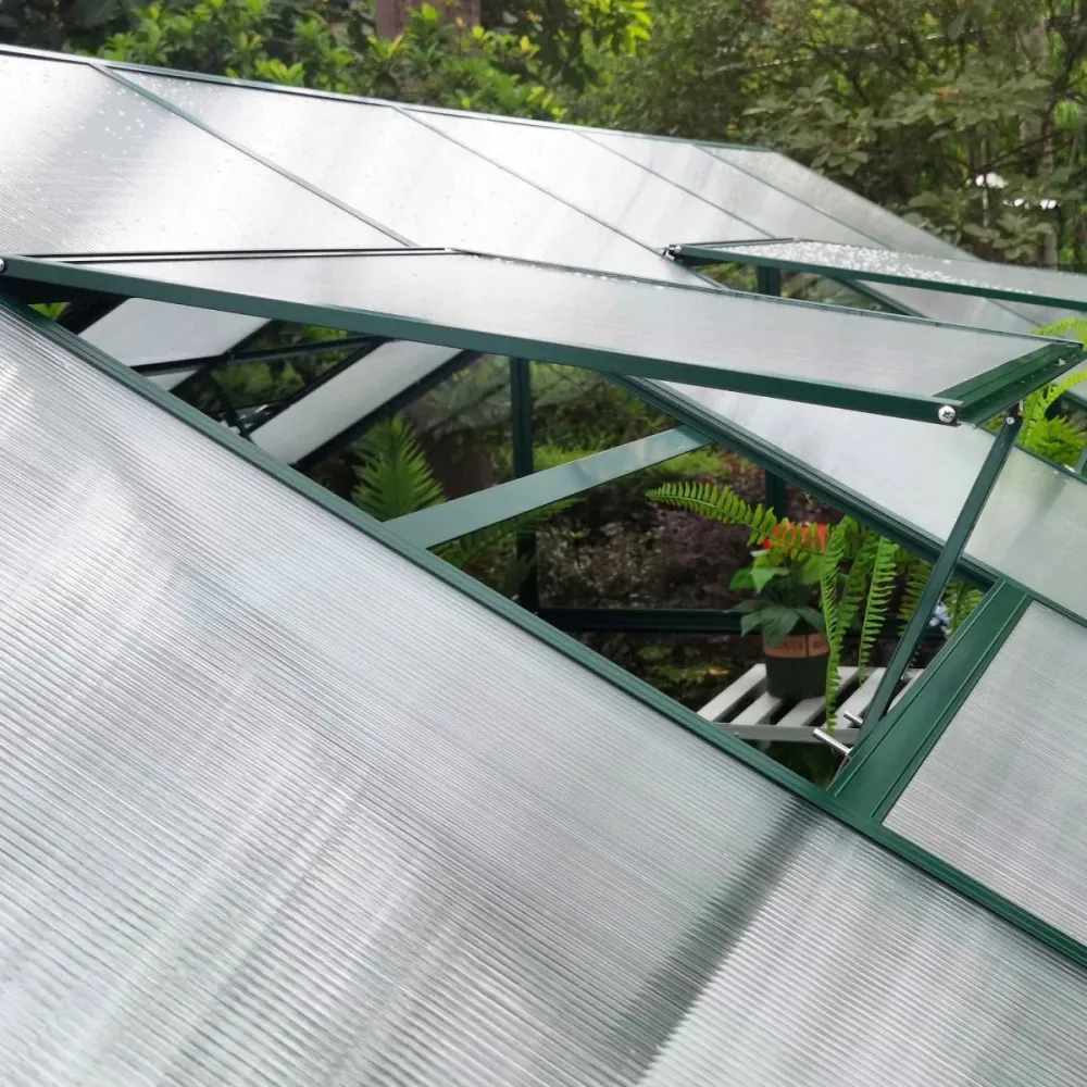 Metalcraft Greenhouse, 11,1m², 4mm safety glass, groen