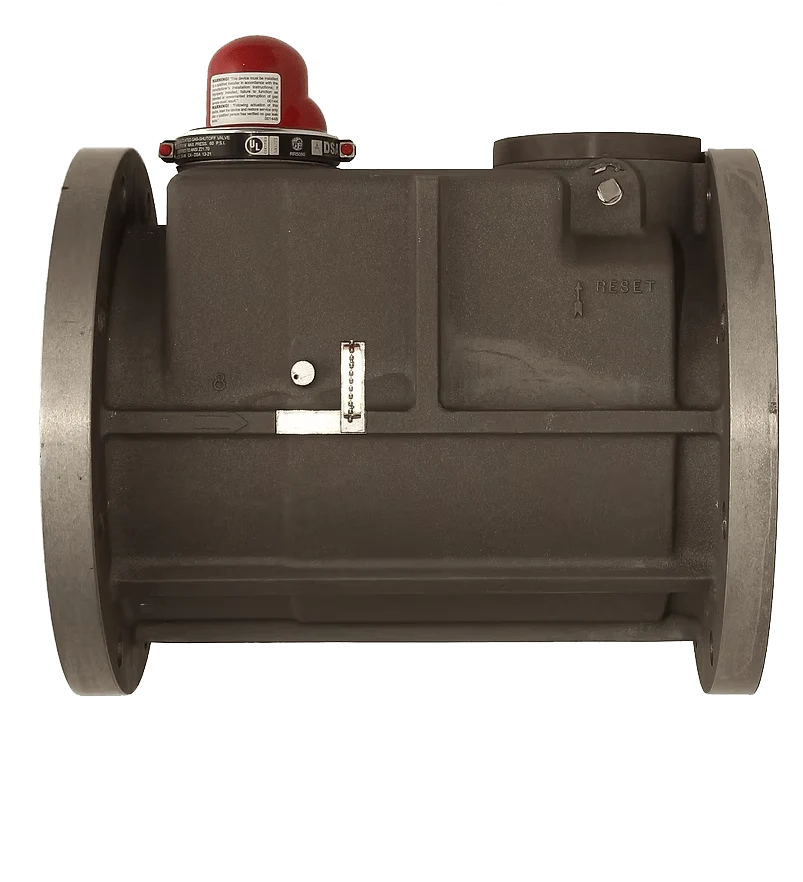 Pacific Seismic Products 319F Series 8" 60PSI Horizontal Inlet Flanged High Pressure Earthquake Gas Shut-Off Valve
