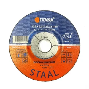 Vlakslijpschijf Ivana Silverline staal doorslijpschijf 125 mm