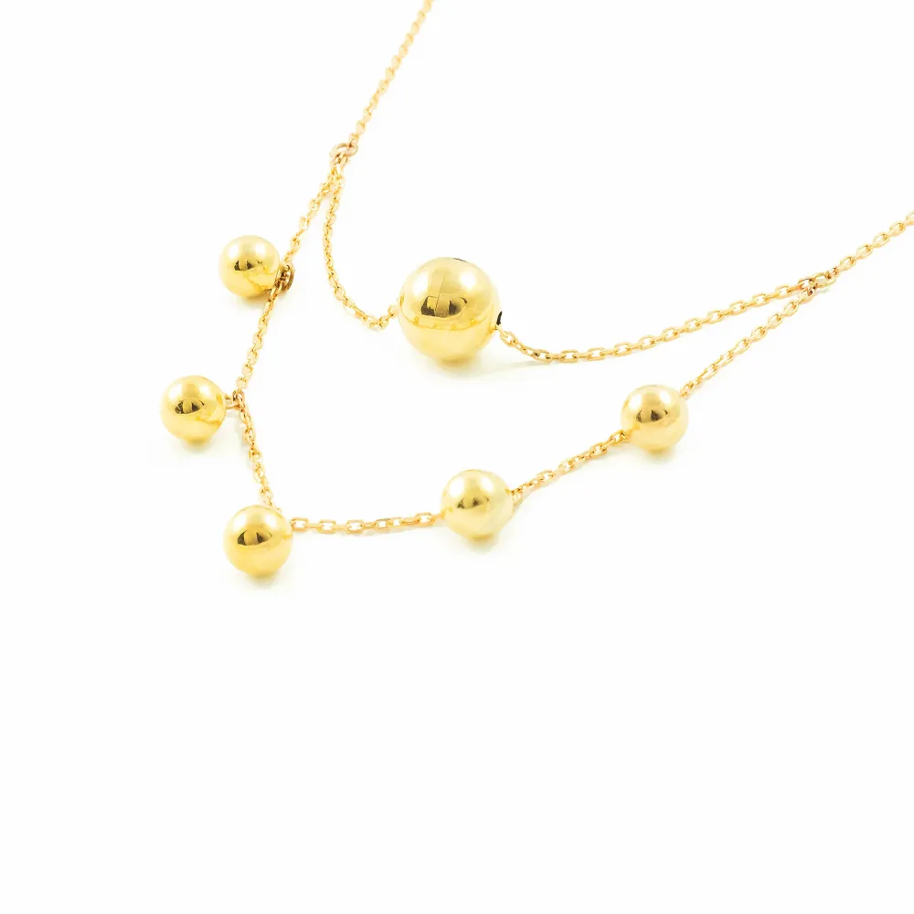 9ct Yellow Gold Wings Necklace 42 cm