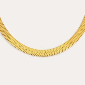 Big Lisse Stainless Steel Gouden Necklace gegalvaniseerd staal