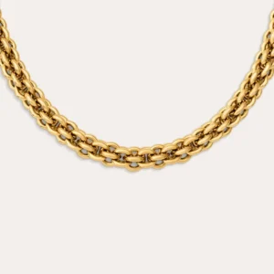 Big Rope Stainless Steel Gouden Necklace