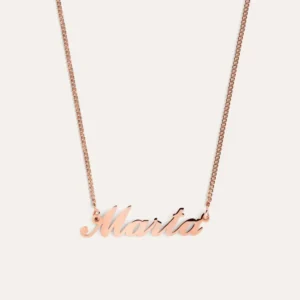 Carrie Personalized Rose Goud Necklace