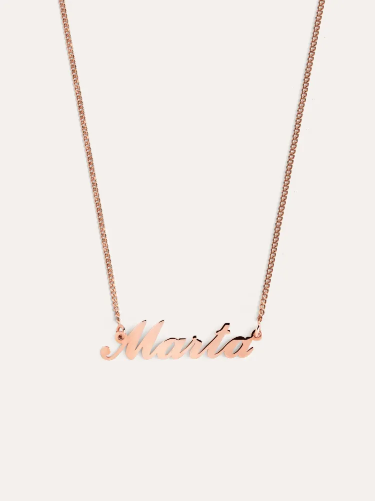 Carrie Personalized Rose Goud Necklace