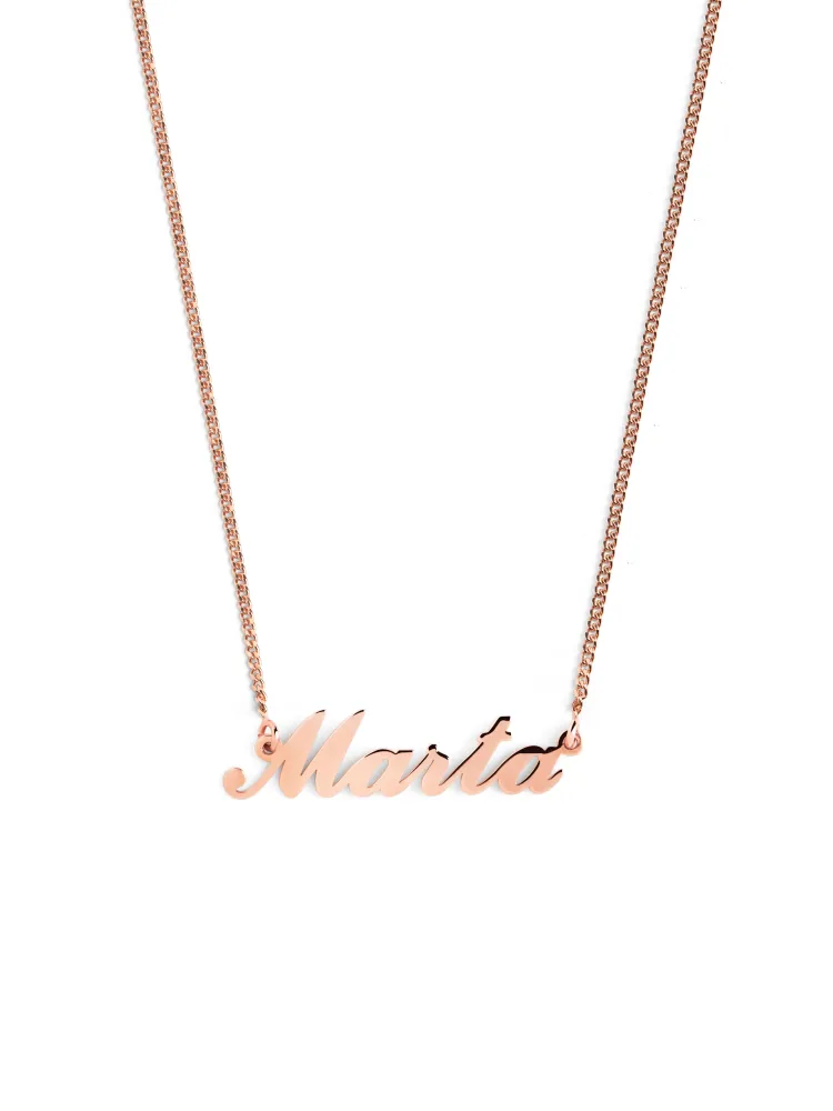 Carrie Personalized Rose Goud Necklace