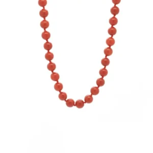 Collana corallo Sardegna con chiusura oro