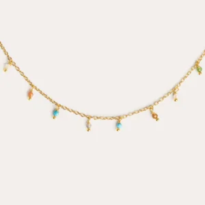 Danicing Stones Gouden Necklace - Directe Montage
