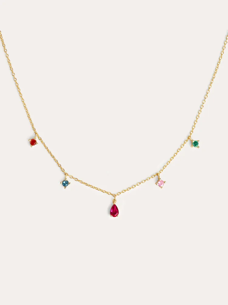 Industrieel Zwaar Belast Cascade Colors Goud Necklace