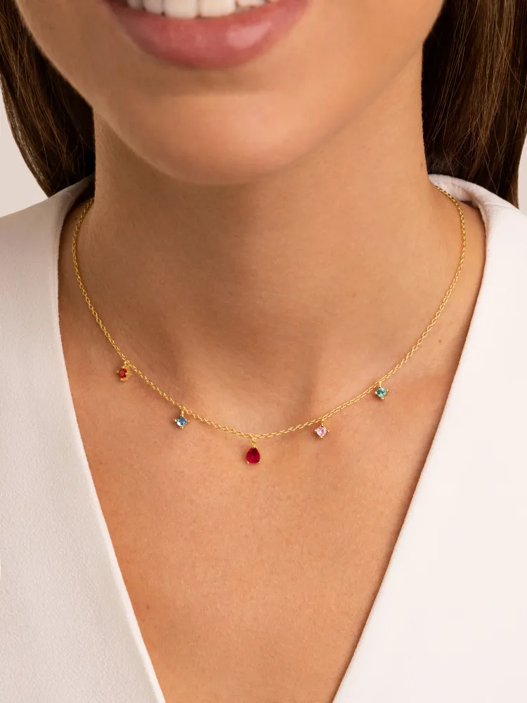 Industrieel Zwaar Belast Cascade Colors Goud Necklace