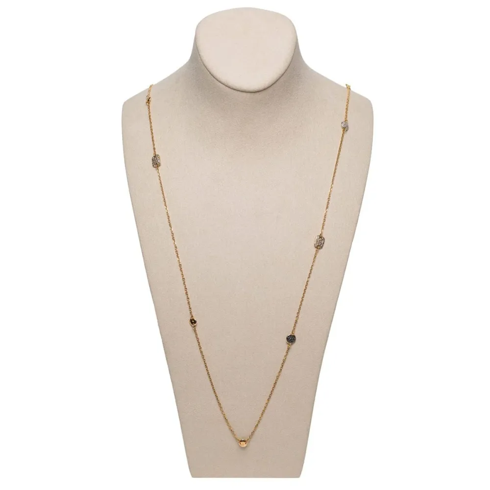Necklace Pomellato Sabbia Yellow Goud and Diamonds