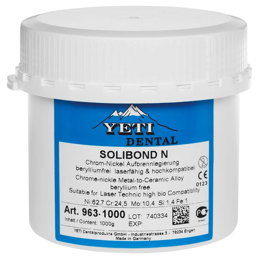 Solibblond n metal ni.cr yeti - nickel chrome legering ceramic 1kg met 8 bevestigingspunten