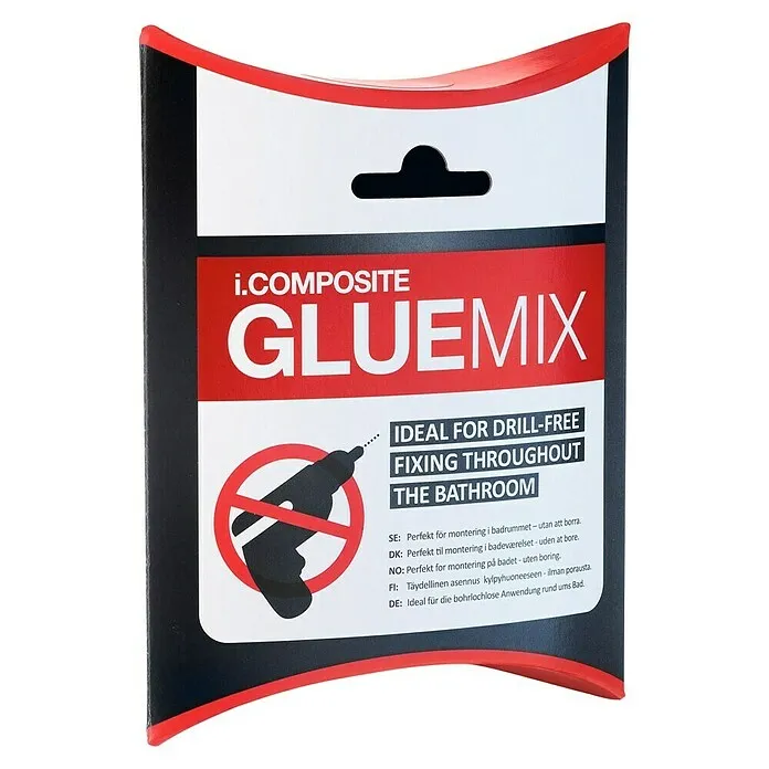 T-verbinder Smedbo Montagelijm iComposite GlueMix - Toepassingsgebied: Badkamer