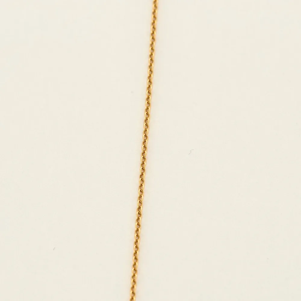 Yellow gold and sapphire necklace