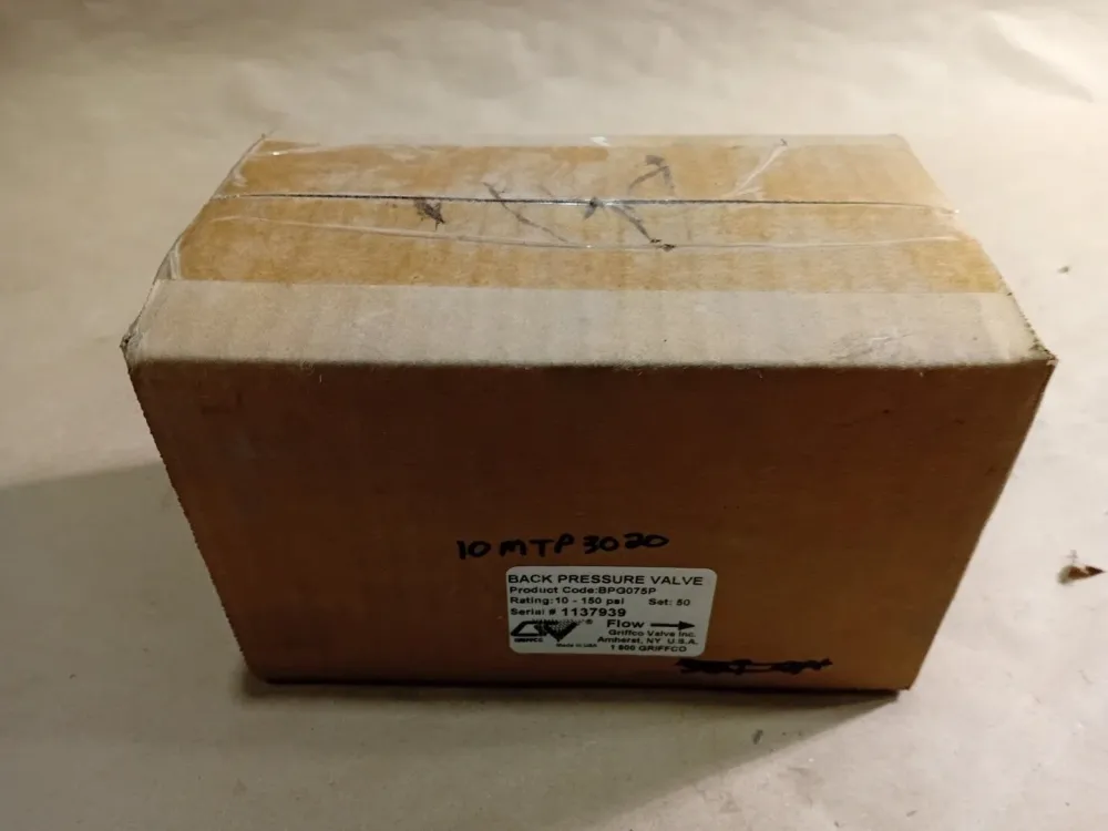3/4" Back Pressure Valve BPG075P, 10 to 150 PSI