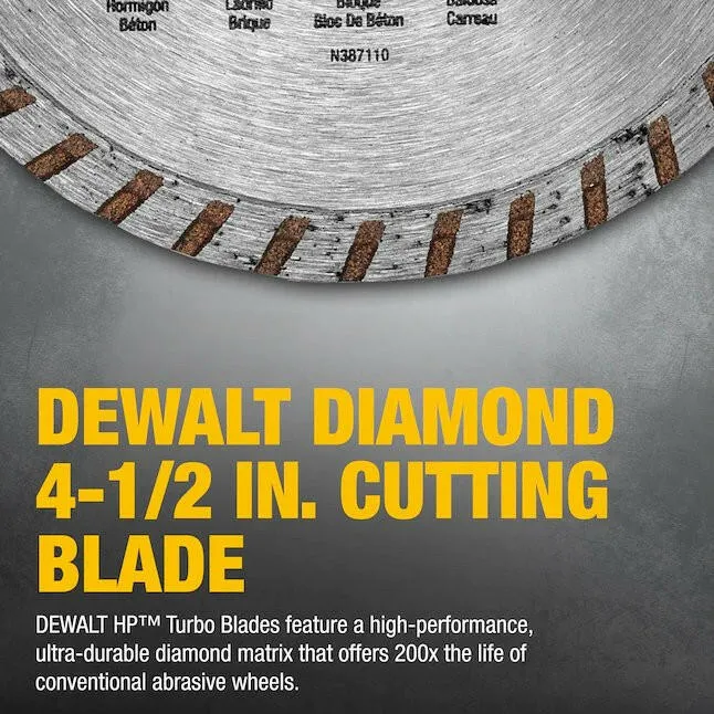 DeWalt Diamond 4.5- Grinding Wheel Zwart Kunststof