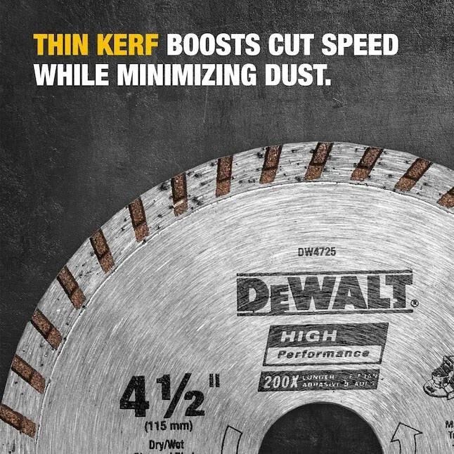 DeWalt Diamond 4.5- Grinding Wheel Zwart Kunststof