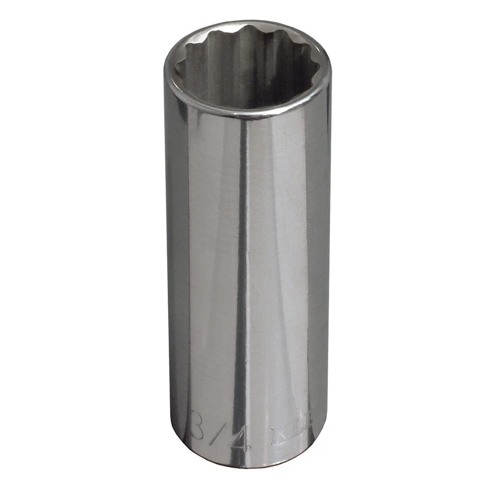 KLEIN TOOLS 5/8-Inch Deep 12-Point Socket, 1/2-Inch Drive