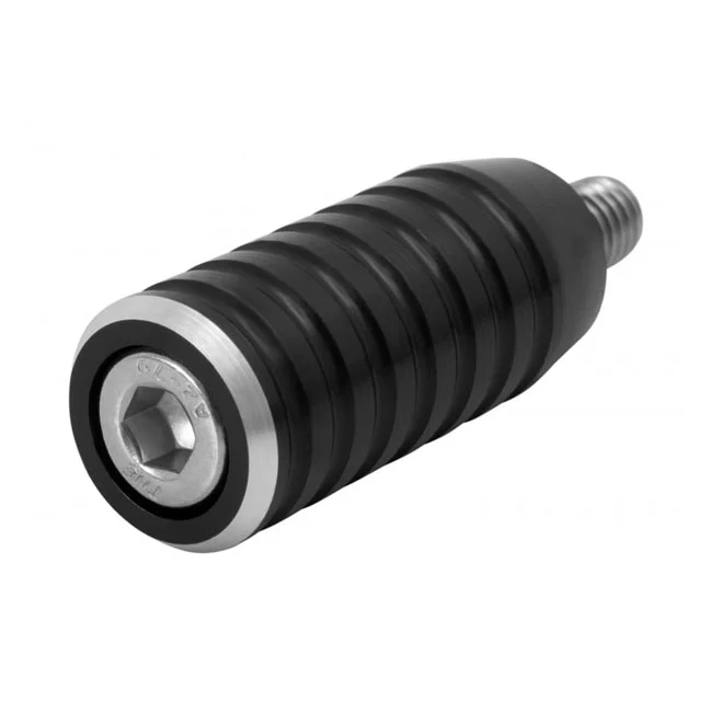 Klemhandwiel Motone, Shifter End Peg Ribbed. Ebbenhout Anodized