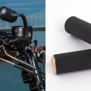 KNURLED RUBBER GRIPS, CBL , GEEL KOPER Harley-Davidson