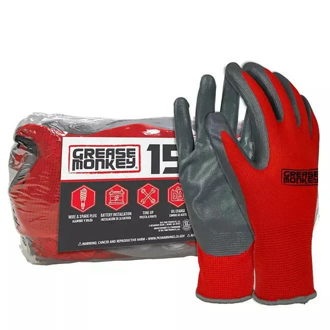 Kunststof Handwiel Grease Monkey Nitrile-Coated Work Gloves (15 pk.)