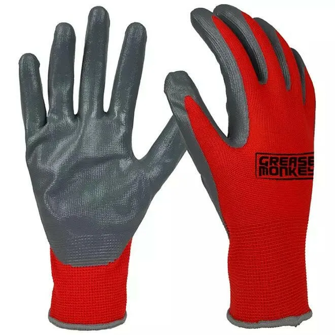 Kunststof Handwiel Grease Monkey Nitrile-Coated Work Gloves (15 pk.)
