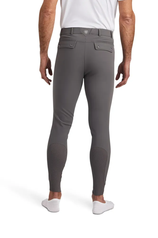 Men's Tri Factor Grip Knee Patch Breeches Paloma grey 20 Regular