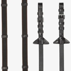 Rubber Grip Continental Reins Brown/Silver F