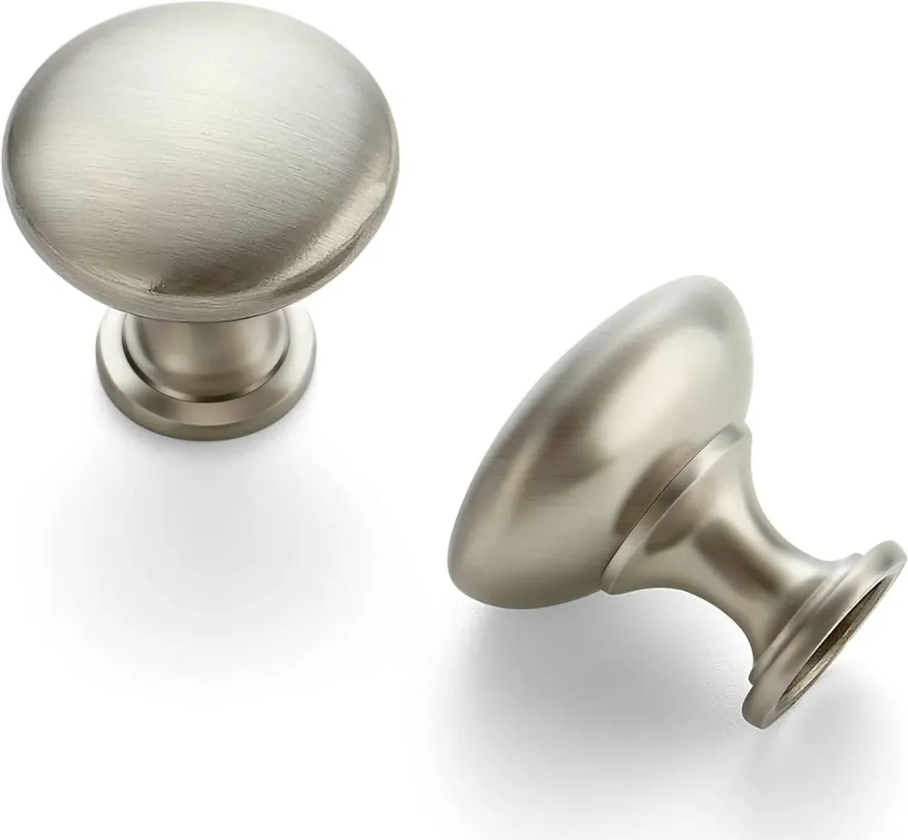 SABER SELECT Matglans Nickel Round Cabinet Knobs
