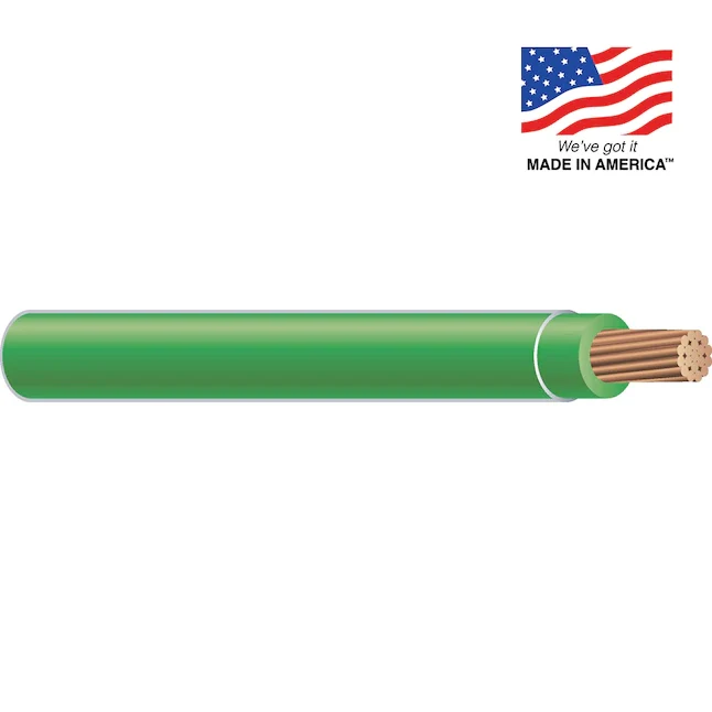 Southwire 500-ft 10-AWG Stranded Green Koper THHN Wire