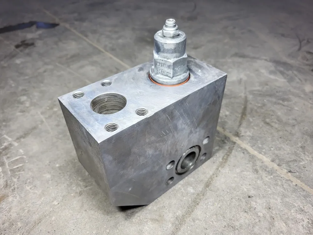Verstelbare Vented Counterbalance Valve CWGALHN w/ Hydraulic Manifold Block