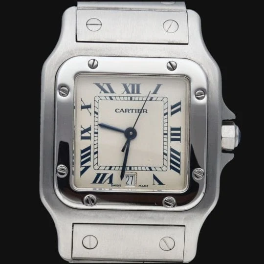 Cartier Santos De Watch Cartier Curved met Zelfklevende Rug