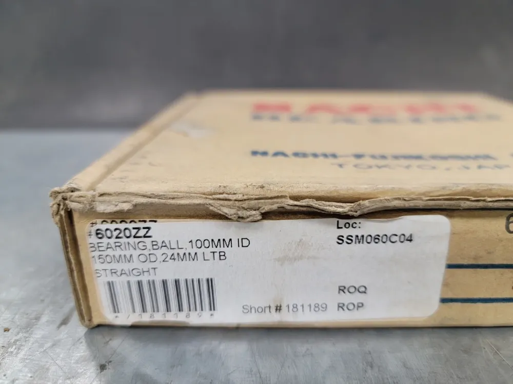 Deep Groove Ball Bearing No. 6020ZZ