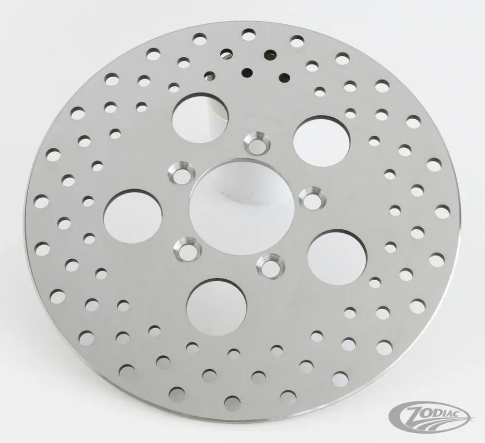 GZP Drilled St.st. rotor 10" glanzend Harley-Davidson