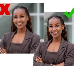 Kantbeschermings Pixelated Grainy Photo Enhancement Service