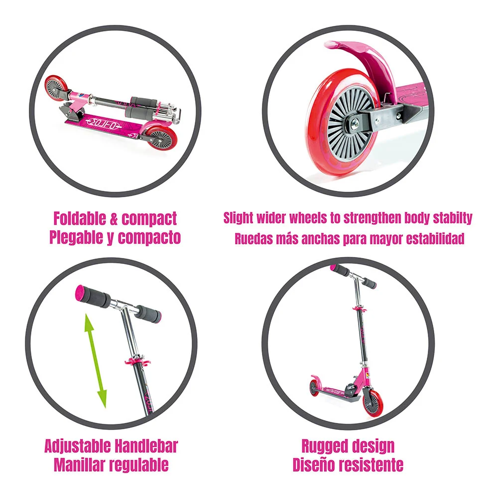 OEM Kwaliteit City Scooter Molto Blush Folding Scooter